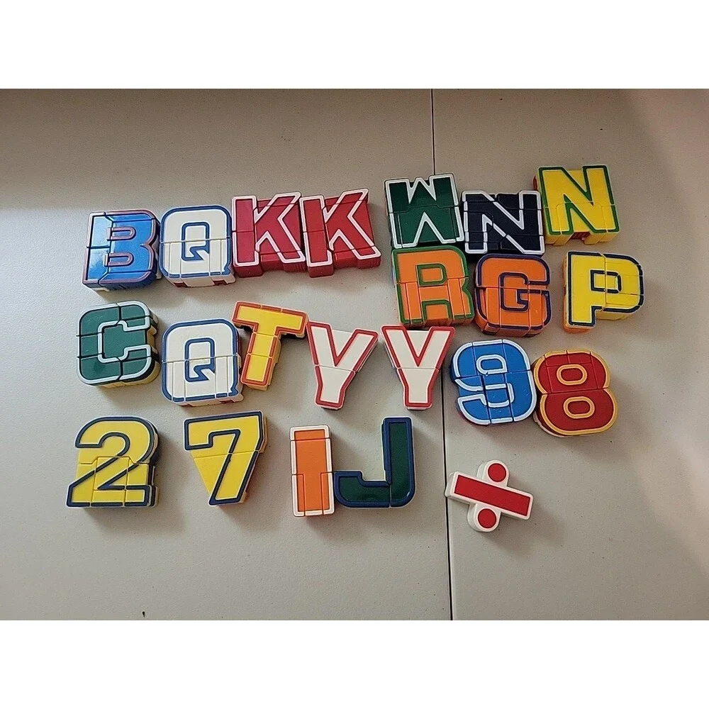 Alpha Bots Transforming‎ Robot Alphabet Letters Set Replacements Not Complete